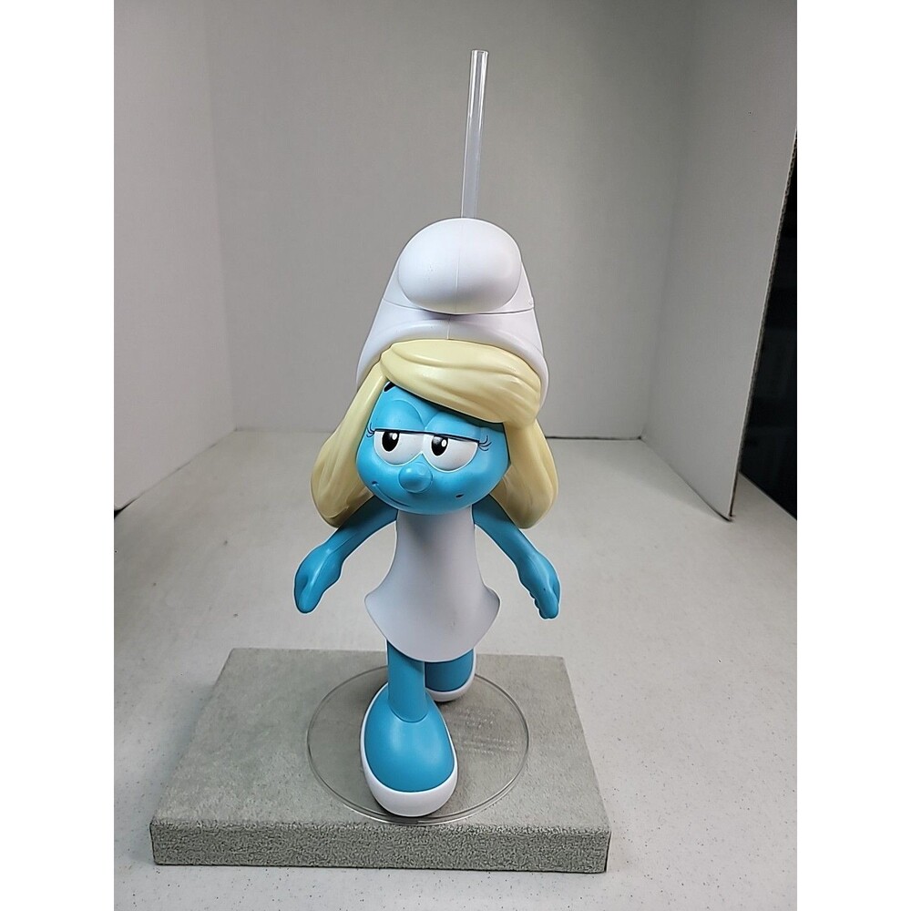 Smurfs Movie Smurfette 2025 Blue Drink Tumbler Peyo 22 Oz Sipper Smurf